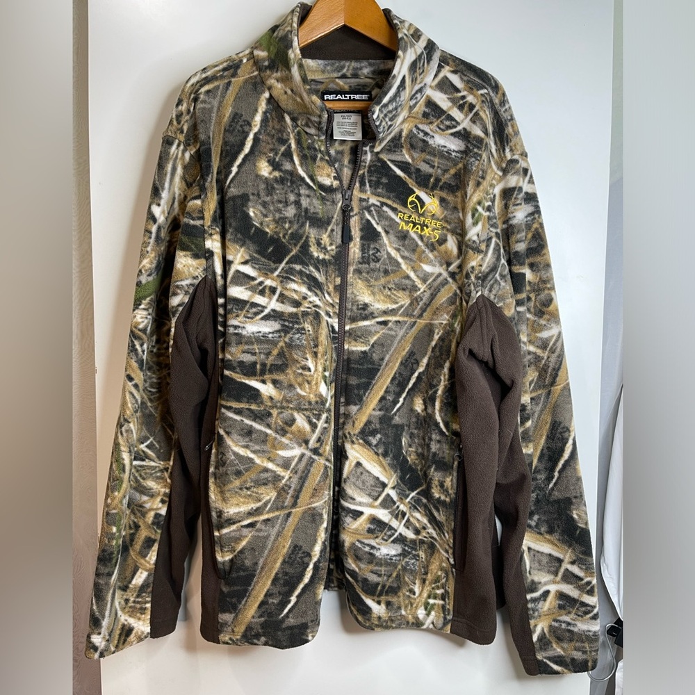 RealTree Max 5 Polyester RealTree, Men's LightWeight Full Zip Jacket. 2XL - Picture 2 of 5
